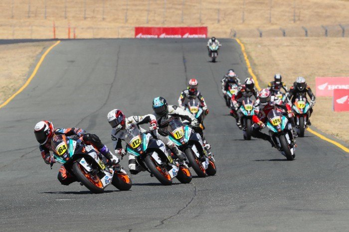 beaubier clenches double victory in sonoma, Bay Area s own Cory Ventura 164 took the KTM RC Cup Race 2 victory in front of friends and family in the series debut in Sonoma Photo Brian J Nelson
