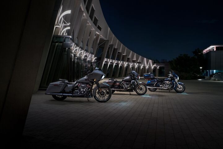 harley davidson releases five revised touring bikes