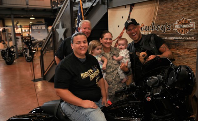 retired air force medic surprised with new harley davidson