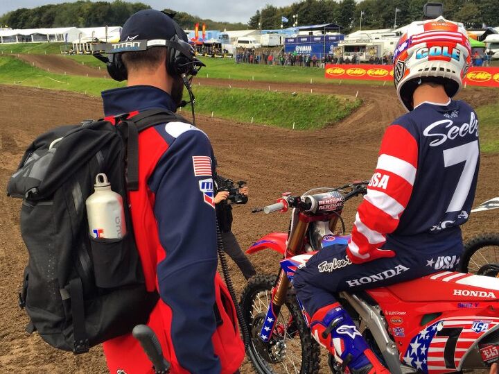 cole seely sidelined twice by rear shock failure at mxon