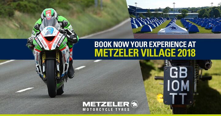camp at the isle of man with metzeler