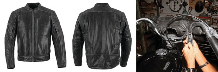 check out the new black brand carry on leather jacket