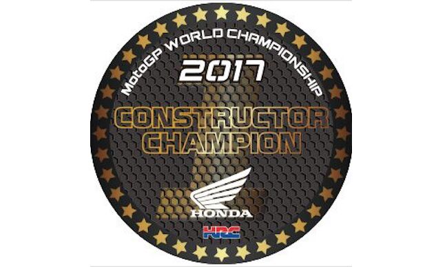 honda wins back to back fim motogp world championship constructors title