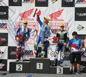 toni elias talks about winning the motoamerica superbike championship, Both Superbike races featured the same riders on the podium Hayden Elias and Beaubier