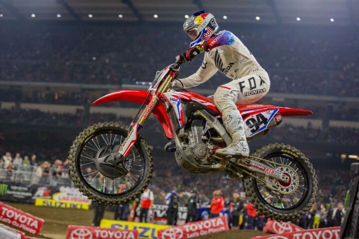 marvin musquin and shane mcelrath are your ama supercross anaheim 1 winners, Ken Roczen made his highly anticipated return in Anaheim Photo Feld Entertainment Inc