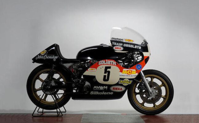 historic team obsolete harley davidson xrtt goliath to be auctioned in las vegas