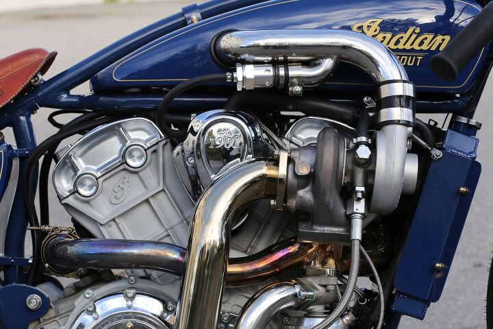 swedish custom shop fullhouse garage builds a turbo charged indian scout with 1920s