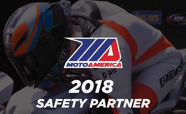 dainese agv will continue as official safety partner of the 2018 motoamerica series