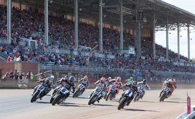 american flat track adds new production twins class to springfield mile i ii