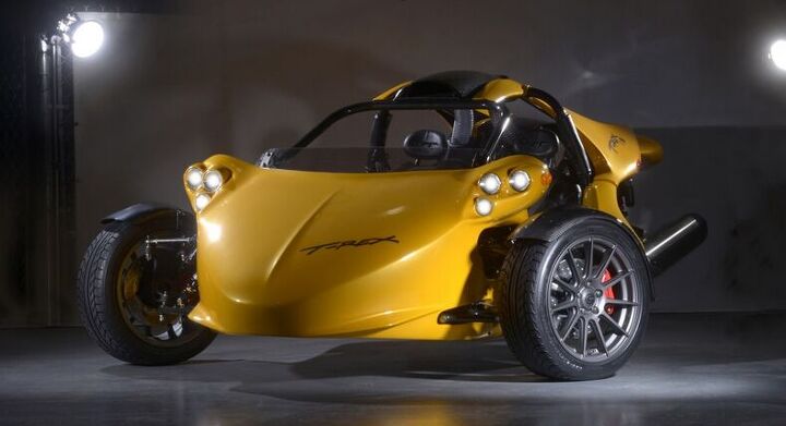 campagna motors announces 100 electric t rex three wheeler, The standard gas powered Campagna T Rex for those who don t remember