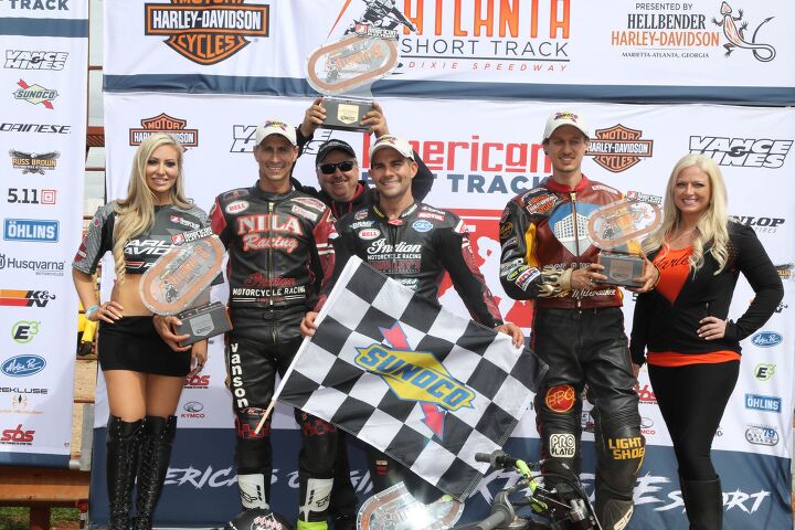1 2 finish for indian motorcycle racing in atlanta