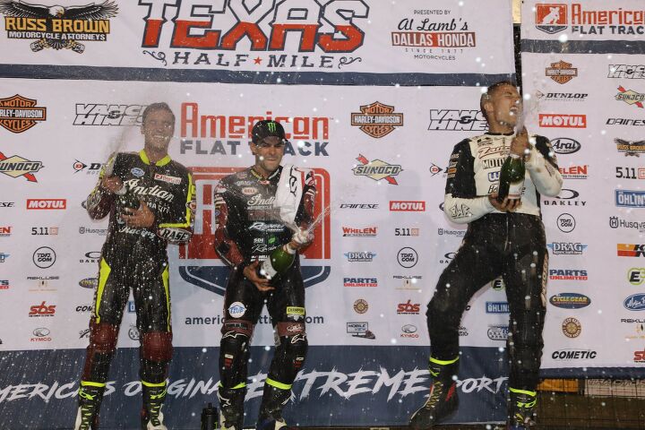 indian motorcycle takes first and third at texas half mile