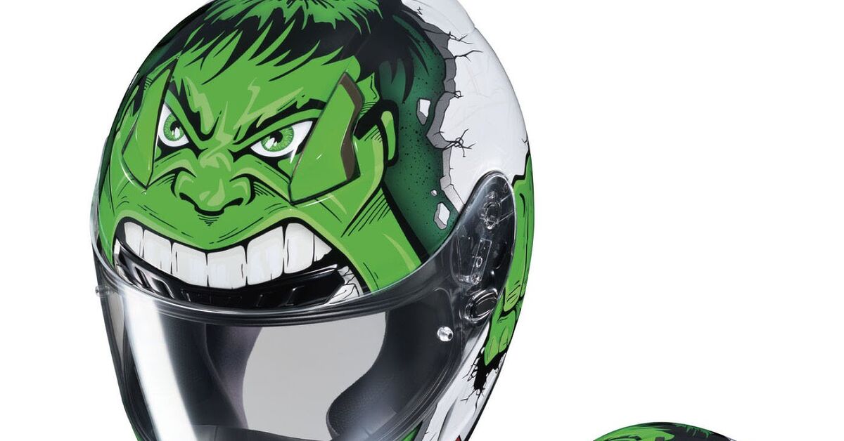 hjc cl-17 hulk helmet Bolt Marvel Edition Biker - HJC CL-17 Hulk