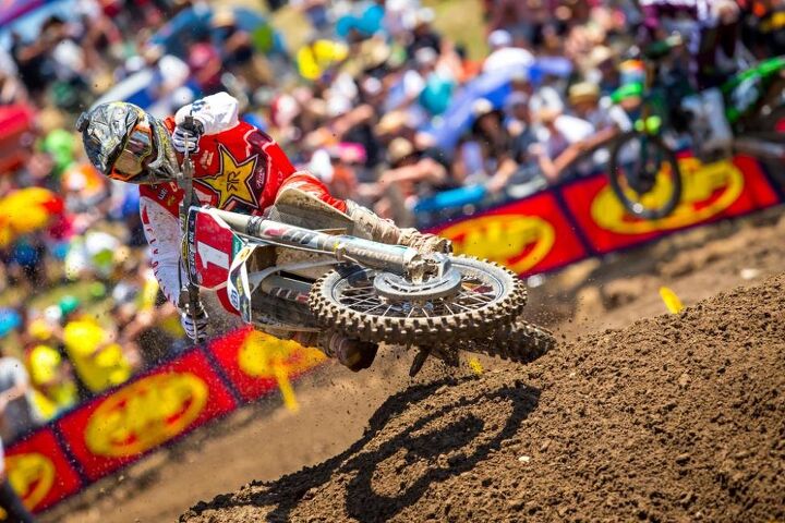 lucas oil pro motocross championship round 1 hangtown results, Zach Osborne kicked off his title defense with another dominant 1 1 outing at Hangtown Photo Rich Shepherd