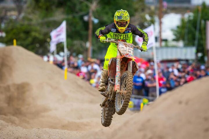 lucas oil pro motocross championship results glen helen national, Alex Martin finished in the runner up spot after consistent 3 3 moto scores Photo Rich Shepherd
