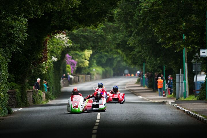 2018 isle of man tt locate im sidecar tt race 1 results, Tim Reeves Mark Wilkes Carl Cox Motorsport powered by H S Contractors LCR Honda at School House corner during Sidecar TT Race 1 at TT2018 Photo by Tony Goldsmith