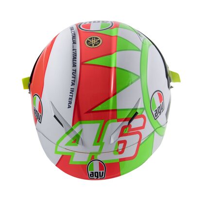 agv corsa mugello Racing Motorcycle Full Helmet Valentino Rossi 2015 Limited Edition, multi-coloured, Small Automotive with Aero Spoiler and Ultravision visor. Agv Corsa Mugello AGV K3