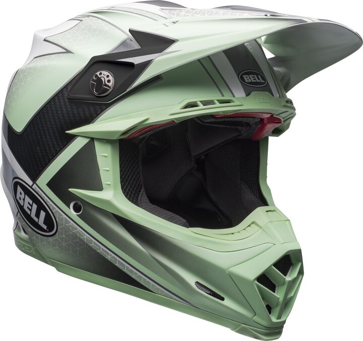 bell launches second wave of 2018 helmets with limited edition graphics, Bell Moto 9 Flex Hound Gloss Green White Black