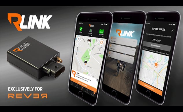 rever announces rlink smart phone connected motorcycle device