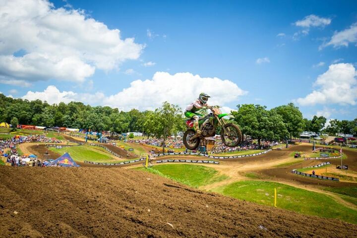 lucas oil pro motocross championship results muddy creek 2018, Tomac captured his fifth straight overall win and added to his championship point lead Photo Rich Shepherd