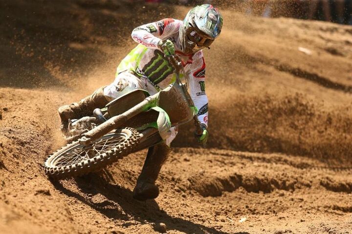lucas oil pro motocross championship results southwick 2018, Eli Tomac was forced to settle for second overall 1 2 after crashing out of the lead in Moto 2 Photo Jeff Kardas