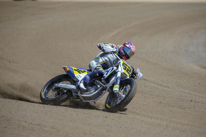shayna texter and husqvarna make history at the aft lima half mile, Shayna Texter not only scored her first win of the 2018 season she gave sponsor Husqvarna its first ever American Flat Track victory and in convincing fashion