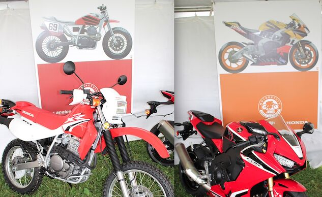 renderings of nicky hayden tribute bikes on display at 2018 ama vintage motorcycle