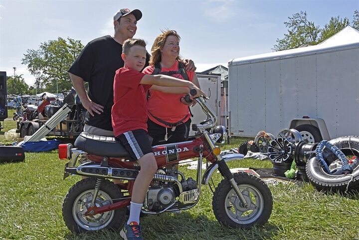 great deals to be found at 2018 ama vintage motorcycle days swap meet, The Lynch family Photo by Preston Ray