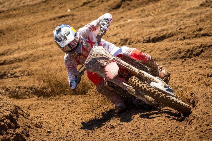 lucas oil pro motocross championship results redbud 2018, Ken Roczen emerged with the first moto victory and finished second overall 1 3 Photo Rich Shepard