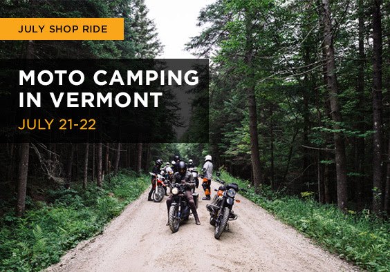 union garage announces klim pop up ride camping in vermont