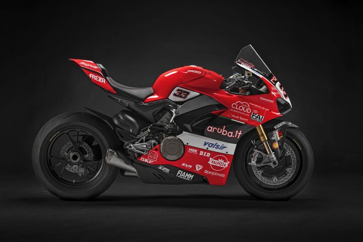 twelve panigale v4 motorcycles from the race of champions to be auctioned