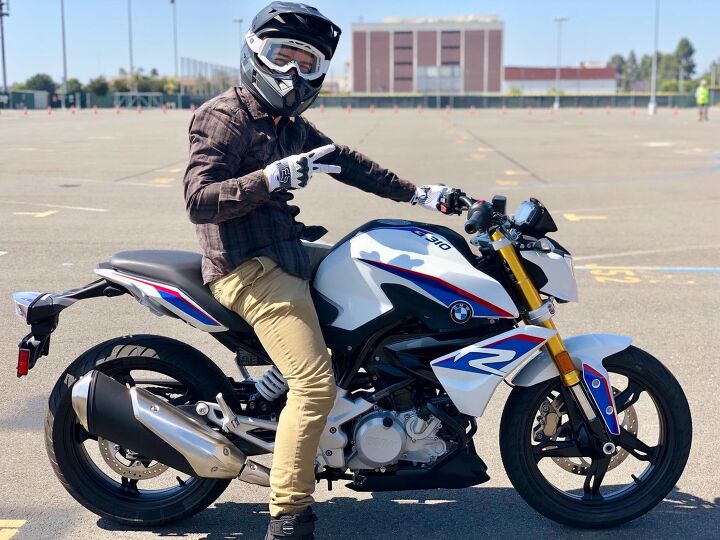 long beach bmw partners with westside motorcycle academy to train next generation of, A Westside Motorcycle Academy student rides the BMW G 310 R during a course