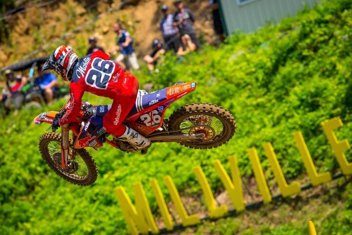 lucas oil pro motocross championship results millville 2018, Alex Martin overcame a challenging first moto to finish third overall 7 2 Photo Rich Shepherd