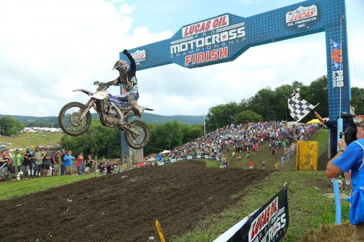 lucas oil pro motocross championship results unadilla 2018, The Frenchman Dylan Ferrandis celebrates a perfect 1 1 performance for his second career victory Photo Jeff Kardas