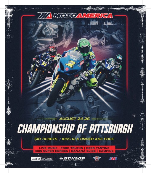 the 80s baby return for motoamerica s pittsburgh round, MotoAmerica s Championship of Pittsburgh at Pittsburgh International Race Complex will feature an 80s theme August 24 26 for round eight of the series