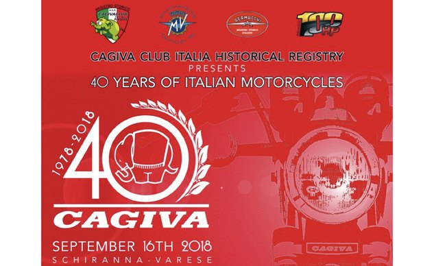 cagiva 40 years of italian motorcycles celebration in varese