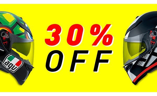agv helmets available for 30 off for a limited time