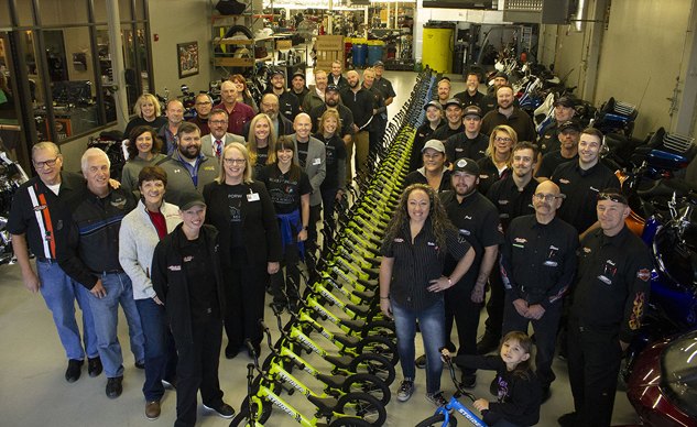 black hills harley davidson donates 375 strider bikes to rapid city area schools
