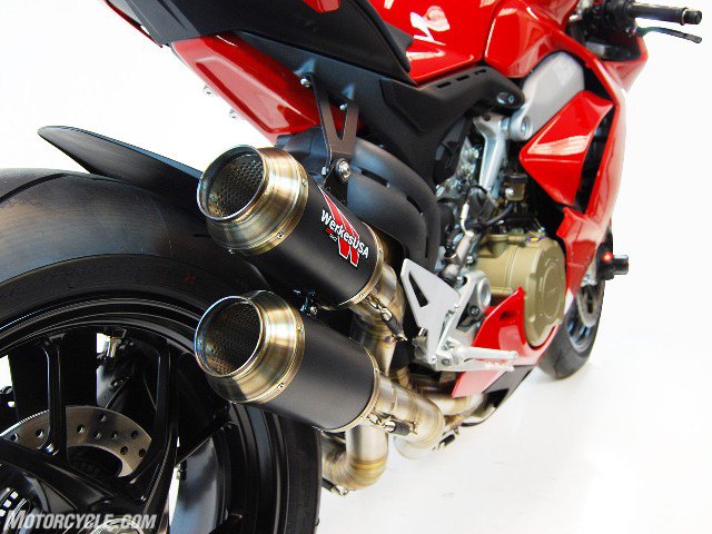 competition werkes announces ducati panigale v4 exhaust and fender eliminator