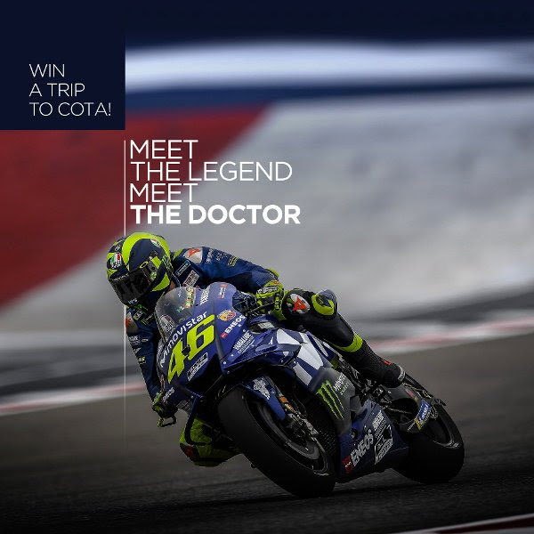 win a trip to cota and meet valentino rossi