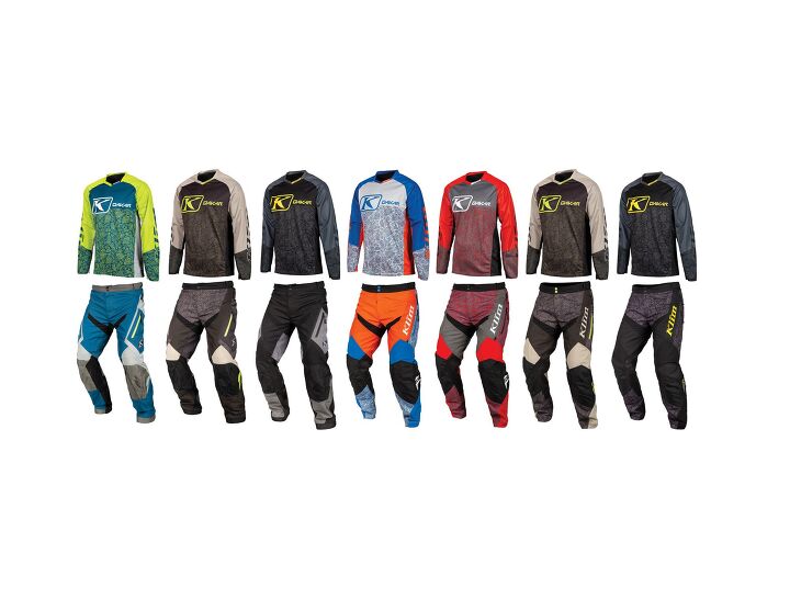klim introduces new colors for its off road line and racer support program