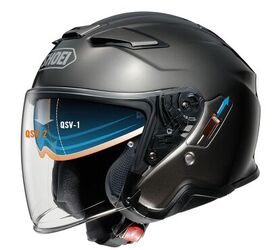 best shoei helmet for cruisers J-Cruise II Open Face Motorcycle : Automotive Cruise II specific SRL Bluetooth headset for a seamless install of a BT headset. Shoei J-Cruise II Helmet Black