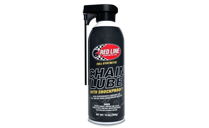 red line announces chain lube with shockproof