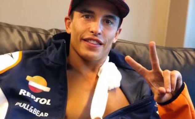arm shmarm marquez will ride this weekend
