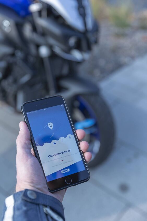 the abus granit smart motorcycle lock launches in north america