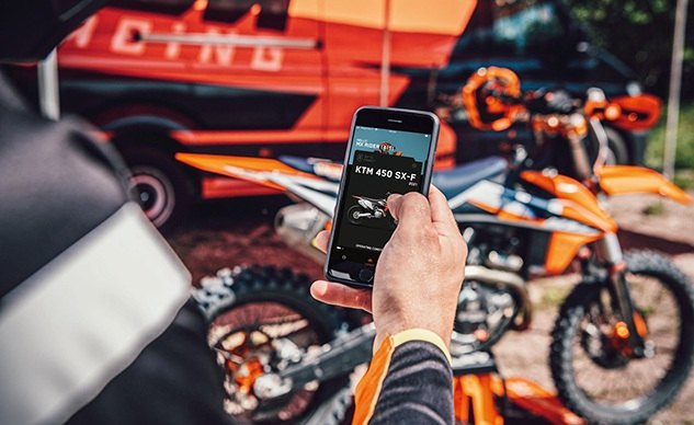 The MyKTM App Now Available For 2021 KTM SX-F 4-Stroke Dirtbikes