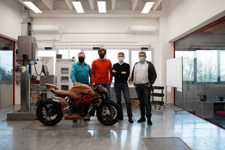 mv agusta renovates styling and design center hires new chief designer, From left Alessandro Volpini Timur Sardarov Brian Gillen e Giorgio Mazzotti