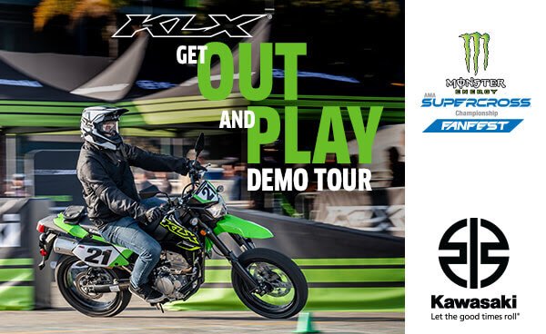KLX Get Out and Play Demo Tour Coming to a Stadium Near You