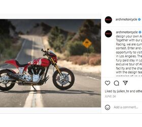 arch motorcycle x ohlins racing social contest