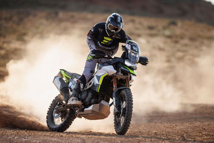 ivan cervantes takes trail category win at the 2022 baja aragon on triumph tiger 900